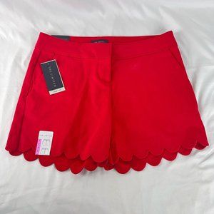 The Limited Scalloped Tailored Scarlet Shorts size 6 (32”waist)